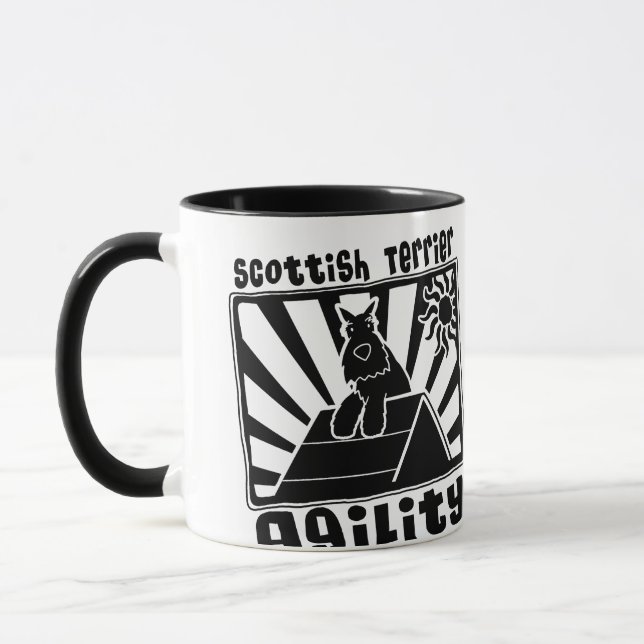 Scottish Terrier Agility A-Frame Mug (Left)