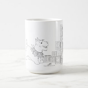 Scottish Terrier Alphabet Blocks Coffee Mug