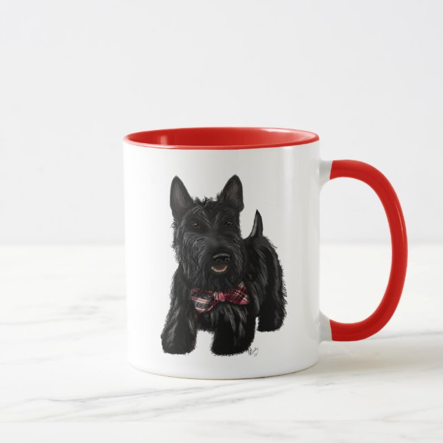 Scottish Terrier and Bow Mug (Right)