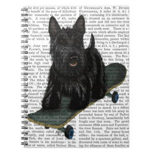 Scottish Terrier and Skateboard Notebook
