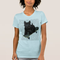 Scottish Terrier and Skateboard