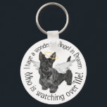 Scottish Terrier Angels Keychain<br><div class="desc">Angel Designs featuring our Scottie Angel ! They go on ahead to the Rainbow Bridge, but our Scotties are not idle! They get their special Angel Wings and watch over us very carefully until we can all be reunited! Do you have Scottie Angels? I do! Designs are available on clothing,...</div>