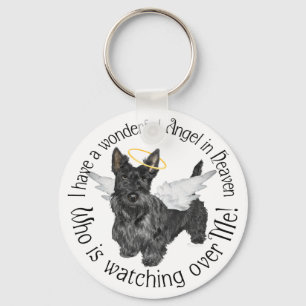 Scottish Terrier Angels Keychain