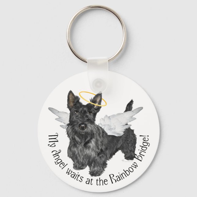 Scottish Terrier Angels Keychain (Front)