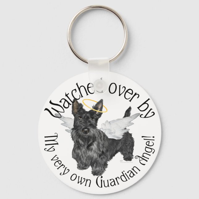 Scottish Terrier Angels Keychain (Front)