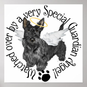 Scottish Terrier Angels Poster