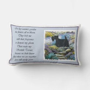 Scottish Terrier Art Gifts Lumbar Pillow
