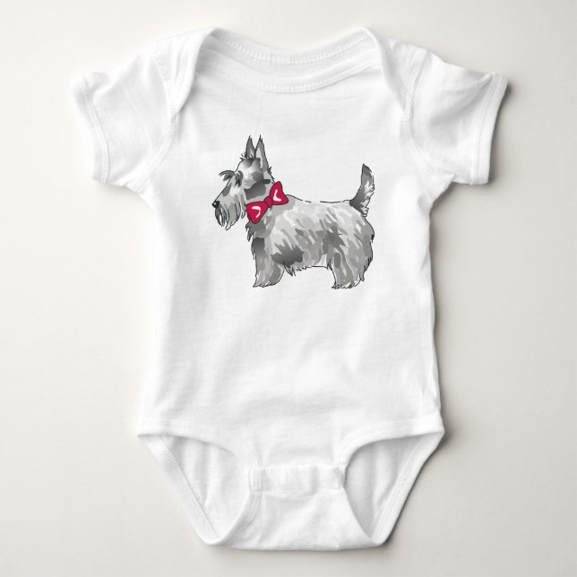 Scottish Terrier Baby Bodysuit (Front)