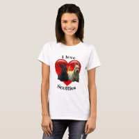Scottish Terrier black, I Iove Scotties, red heart
