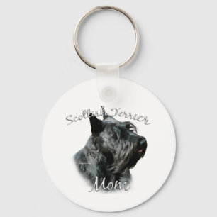 Scottish Terrier (blk) Mom 2 Keychain