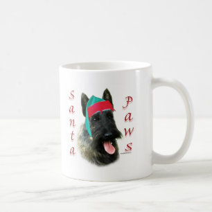 Scottish Terrier (brindle) Santa Paws Coffee Mug