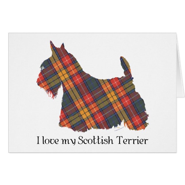 Scottish Terrier Buchanan Tartan (Front Horizontal)