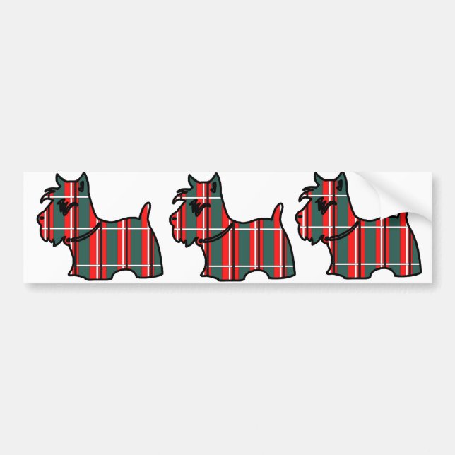 SCOTTISH TERRIER BUMPER STICKER (Front)