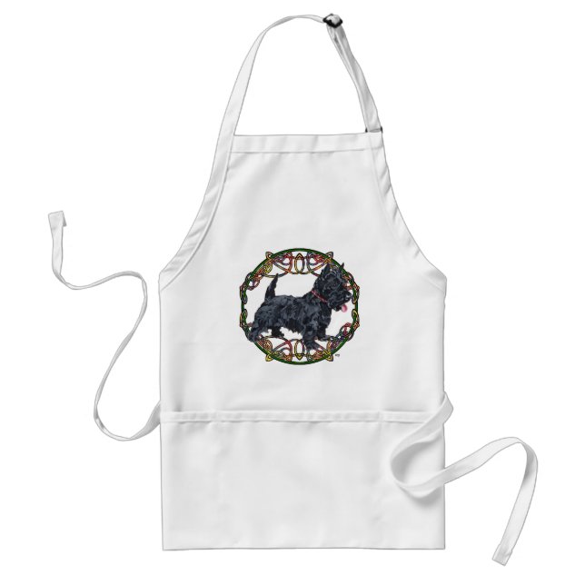 Scottish Terrier Celtic Knotwork Standard Apron (Front)