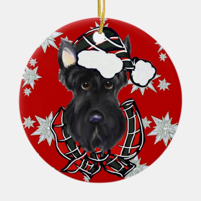 SCOTTISH TERRIER CERAMIC ORNAMENT (Front)