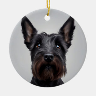 Scottish Terrier Ceramic Ornament