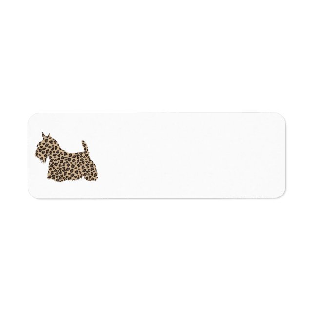 Scottish Terrier Cheetah Print (Front)