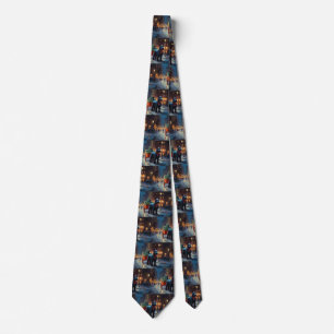 Scottish Terrier Christmas Festive Season  Tie