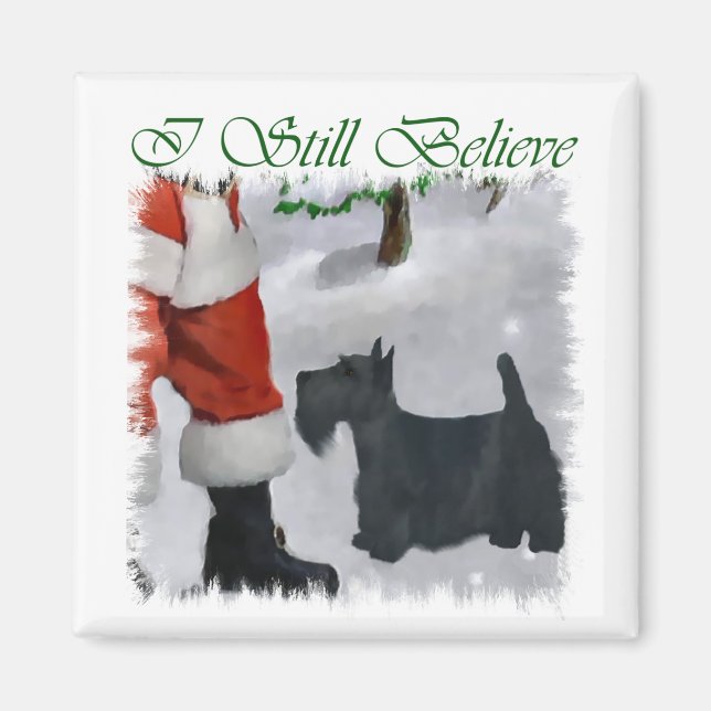 Scottish Terrier Christmas Gifts Magnet (Front)