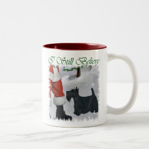 Scottish Terrier Christmas Gifts Two-Tone Coffee Mug