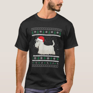 Scottish Terrier Christmas Idea For Women Xmas Sco T-Shirt
