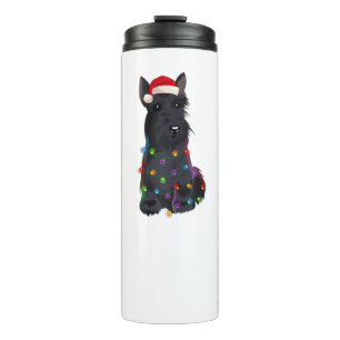 Scottish Terrier Christmas Lights Xmas Dog Lover R Thermal Tumbler