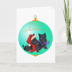 Scottish Terrier Christmas Ornament Holiday Card