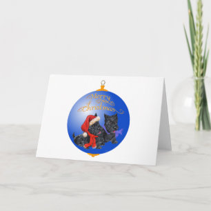 Scottish Terrier Christmas Ornament Holiday Card