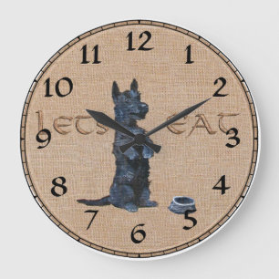 Scottish Terrier Clock