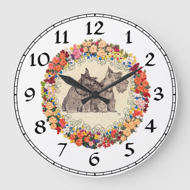 Scottish Terrier Clock (Front)