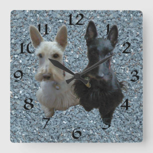 Scottish Terrier Clock