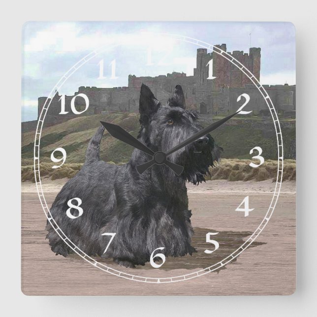 Scottish Terrier Clock (Front)