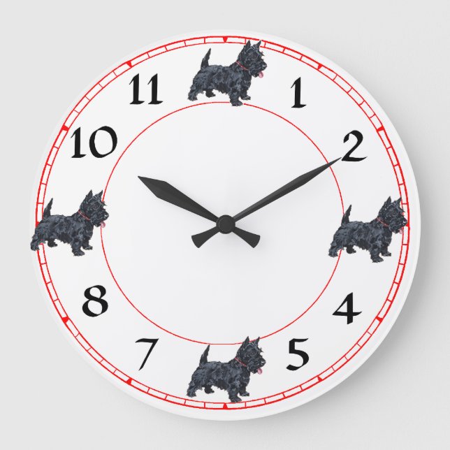 Scottish Terrier Clock (Front)