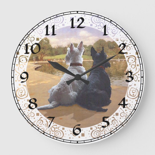 Scottish Terrier Clock (Front)