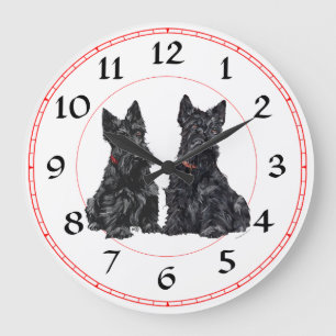 Scottish Terrier Clock