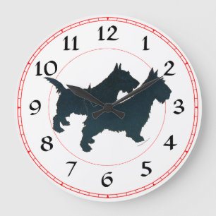 Scottish Terrier Clock