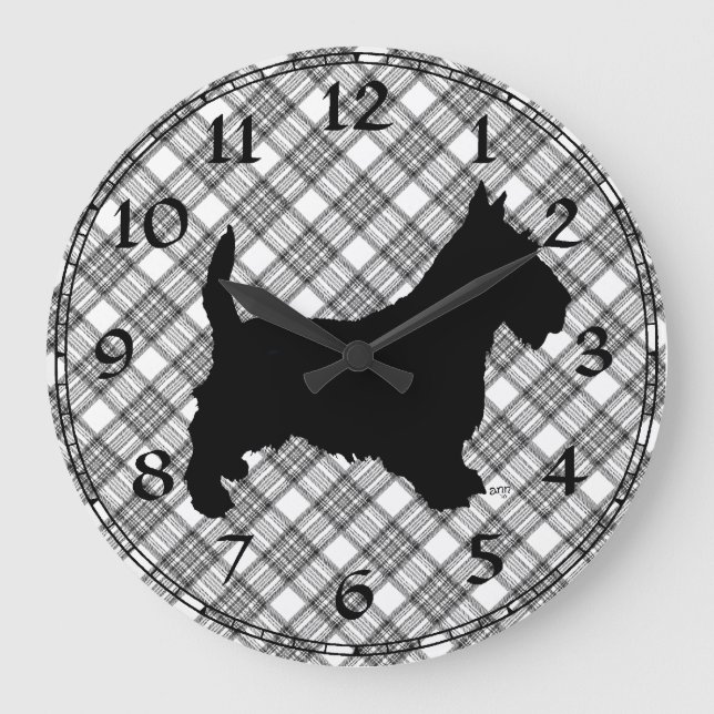 Scottish Terrier Clock (Front)