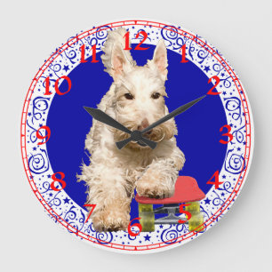 Scottish Terrier Clock