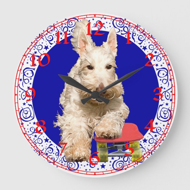 Scottish Terrier Clock (Front)