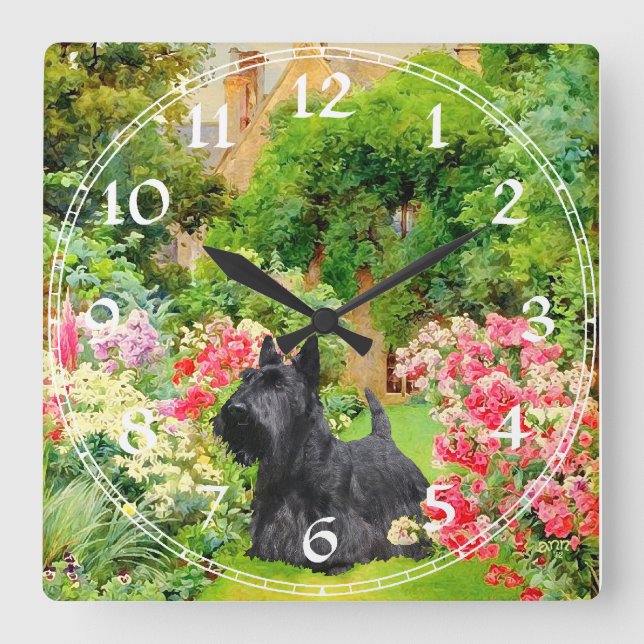 Scottish Terrier Clock (Front)