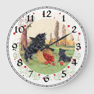 Scottish Terrier Clock