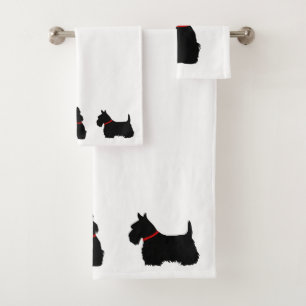Scottish Terrier/collier rouge/blanc - choisir sa