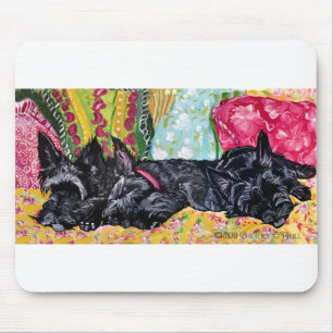 Scottish Terrier Cottage Mouse Pad