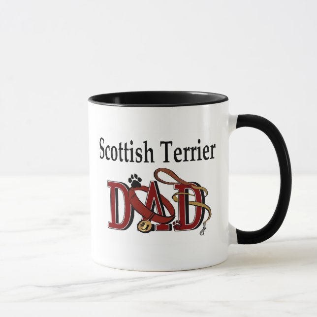 Scottish Terrier Dad Mug (Right)