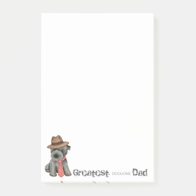 Scottish Terrier Dad Post-it Notes (Front)