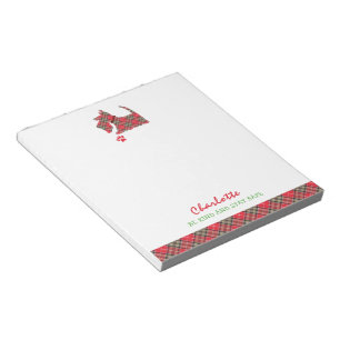Scottish Terrier Dog Cute Personalized Notepad