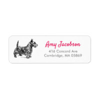 Scottish Terrier Dog Lover Scottie Return Address