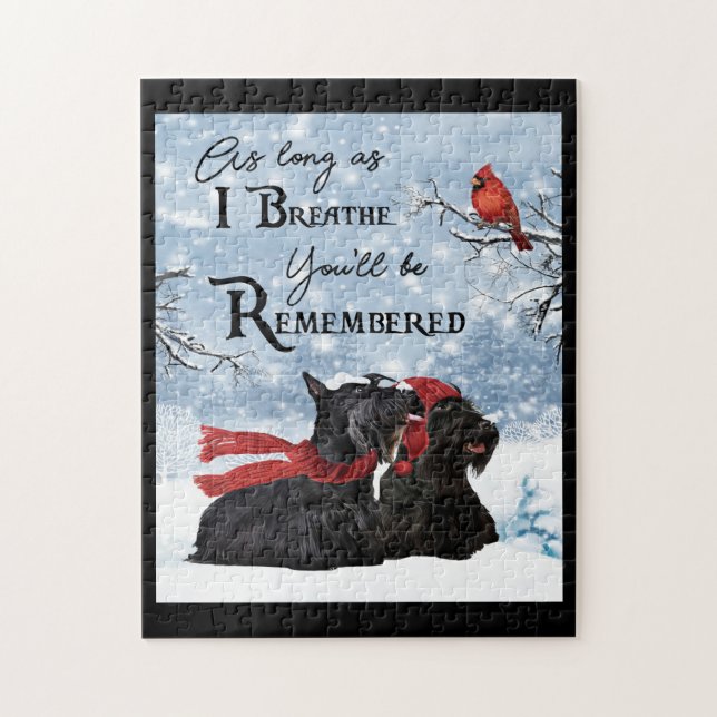 Scottish Terrier Dog Memorial Jigsaw Puzzle (Vertical)