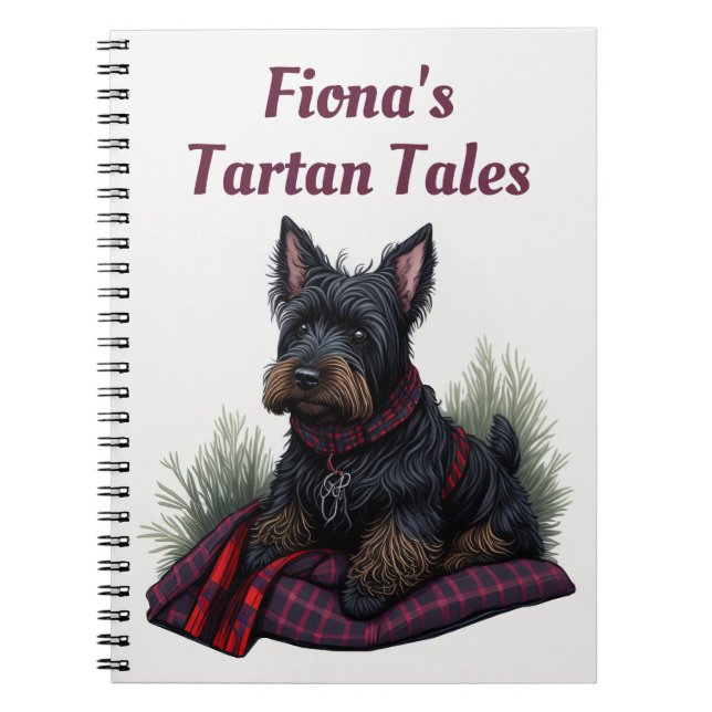 Scottish Terrier Dog Personalized  Notebook (Front)