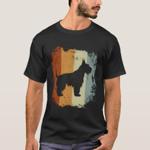 Scottish Terrier Dog Retro Style T-Shirt